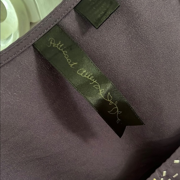 Purple Dress with Embellished Neckline - Picture 3 of 5